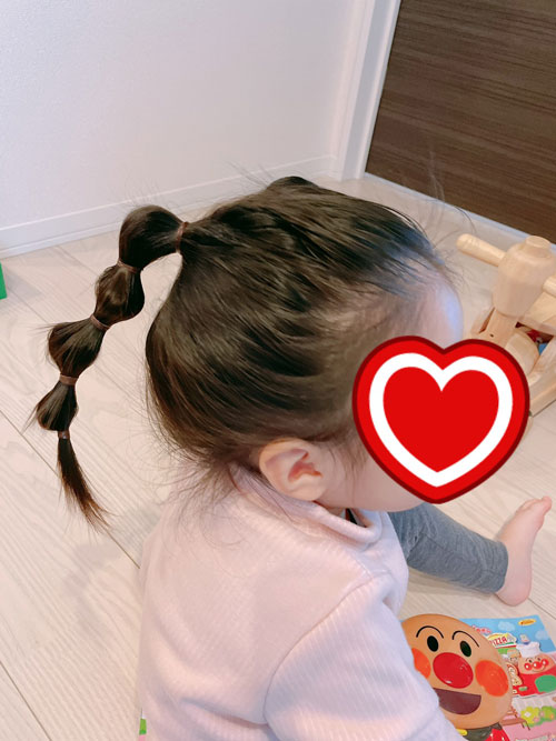 安全安心ピンいらず 前髪なしの２歳 ３歳女の子簡単ヘアアレンジ５選 ハルキンblog